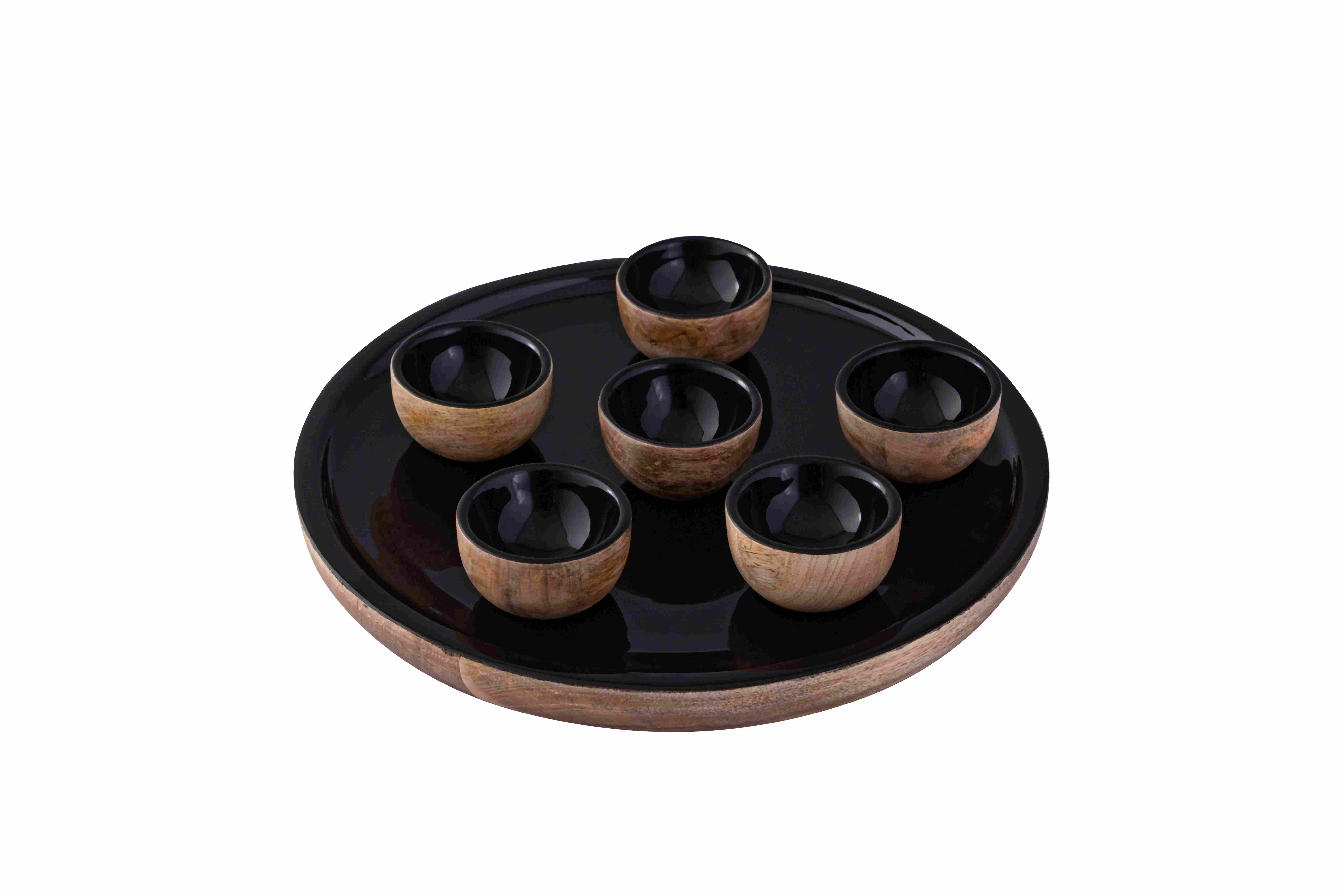 Black 12” Dip Tray-Enamel finish