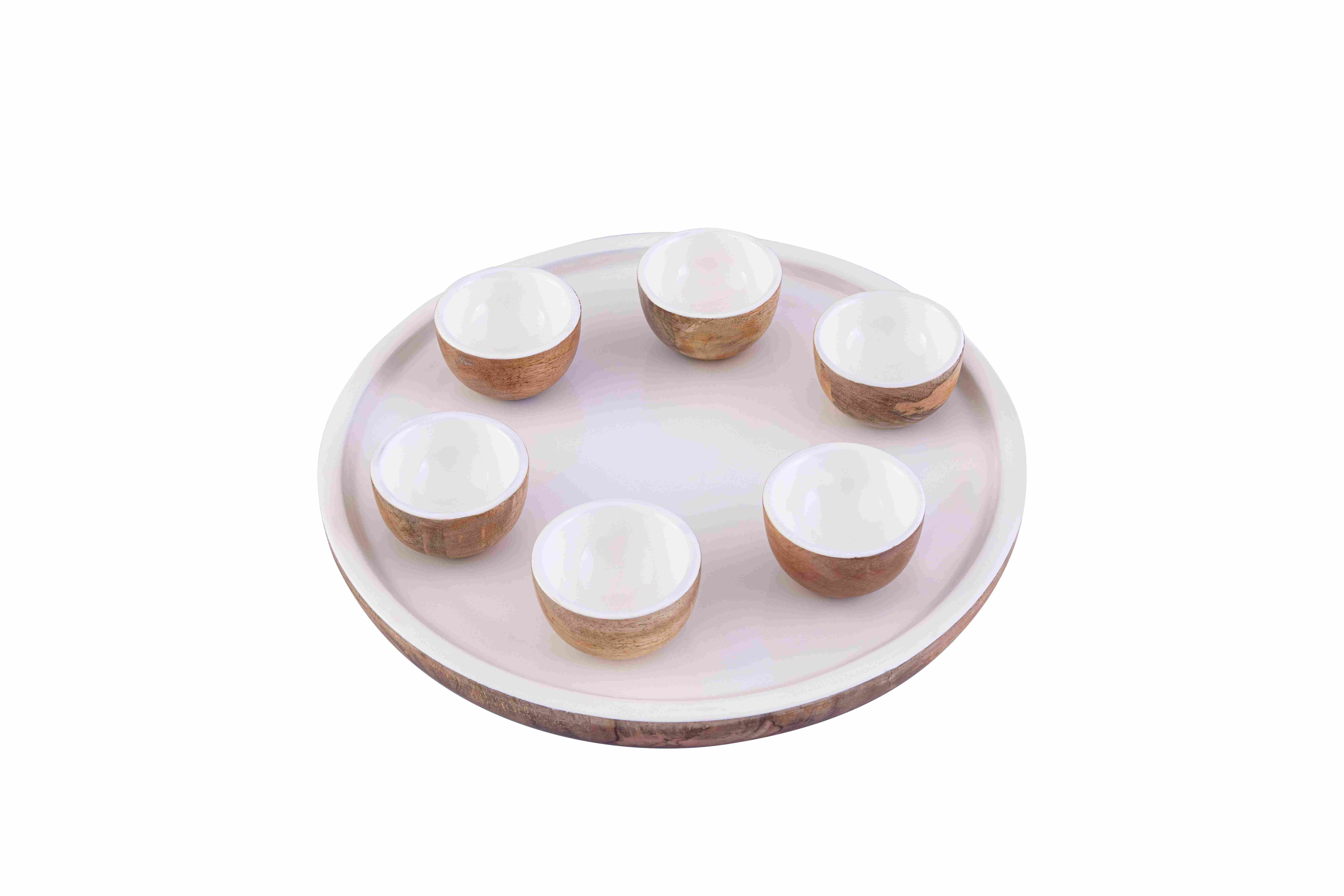 White 12” Dip Tray-Enamel Finish